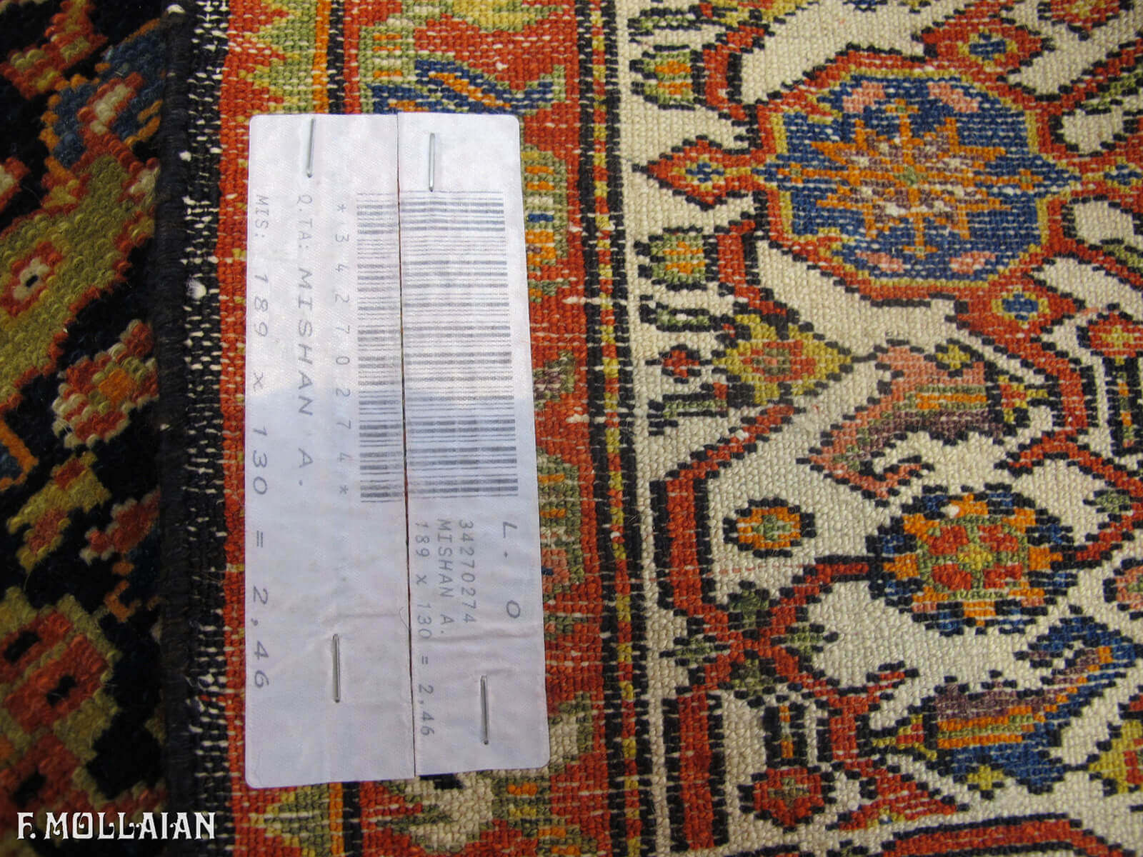 Tappeto Persiano Antico Mishan Malayer n°:34270274